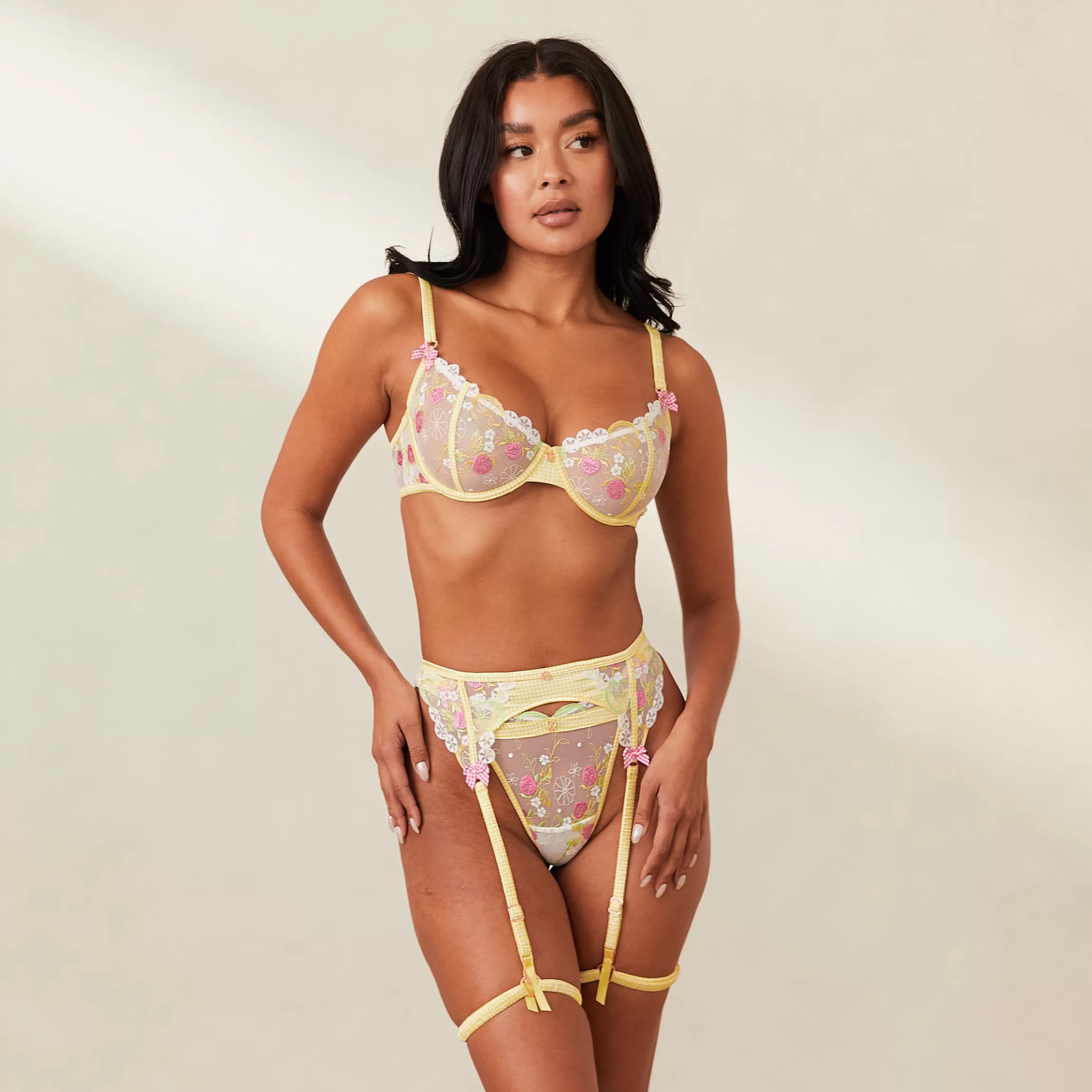Lounge Adelina Intimates Set - Geel Hot