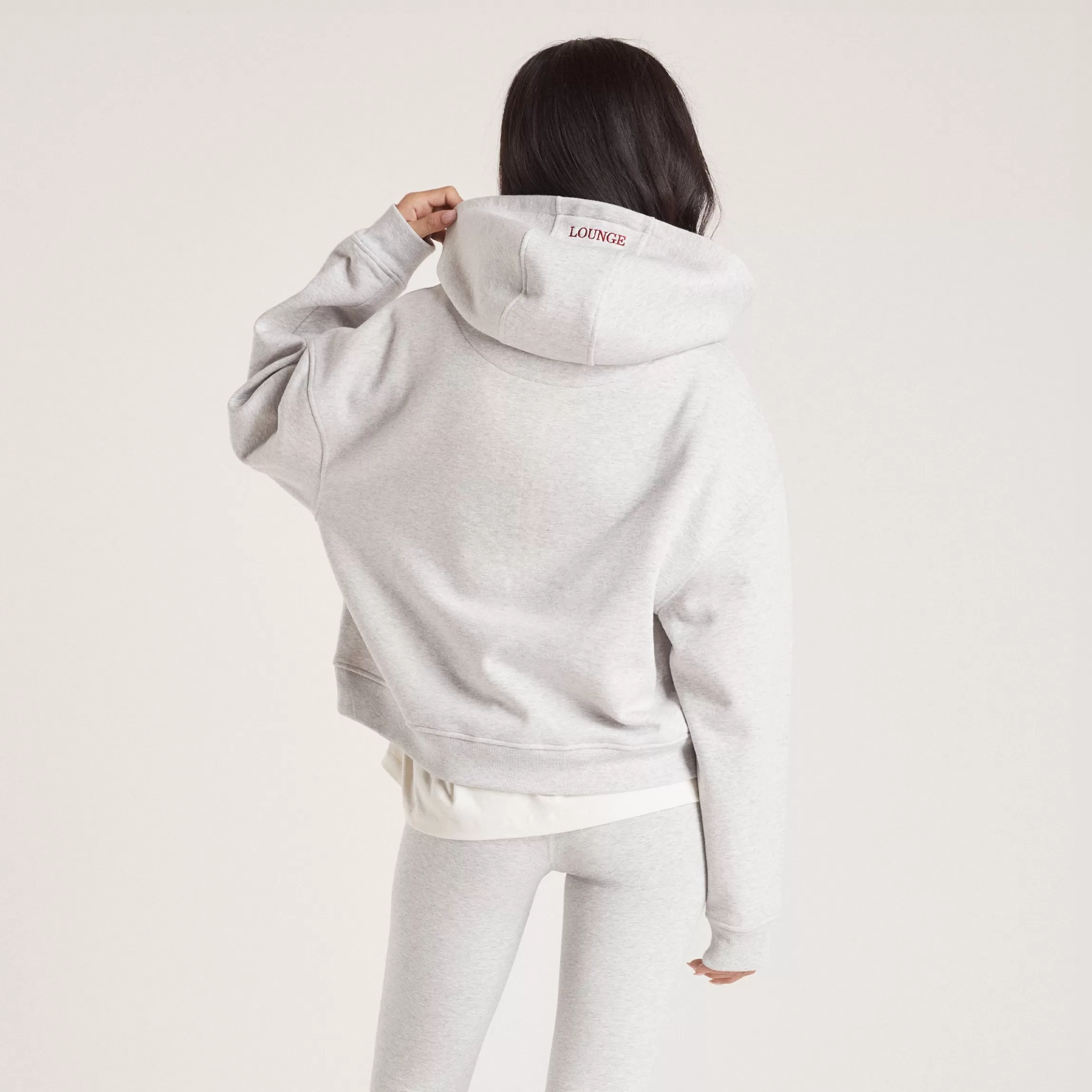 Lounge Boxy Hoodie - Grijs Marl GrijsMarl Shop