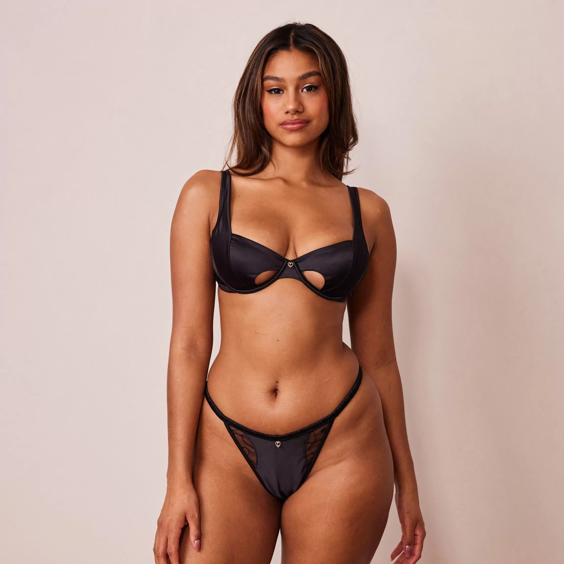 Lounge Cherish Balcony BH & G-string Set - Zwart Store