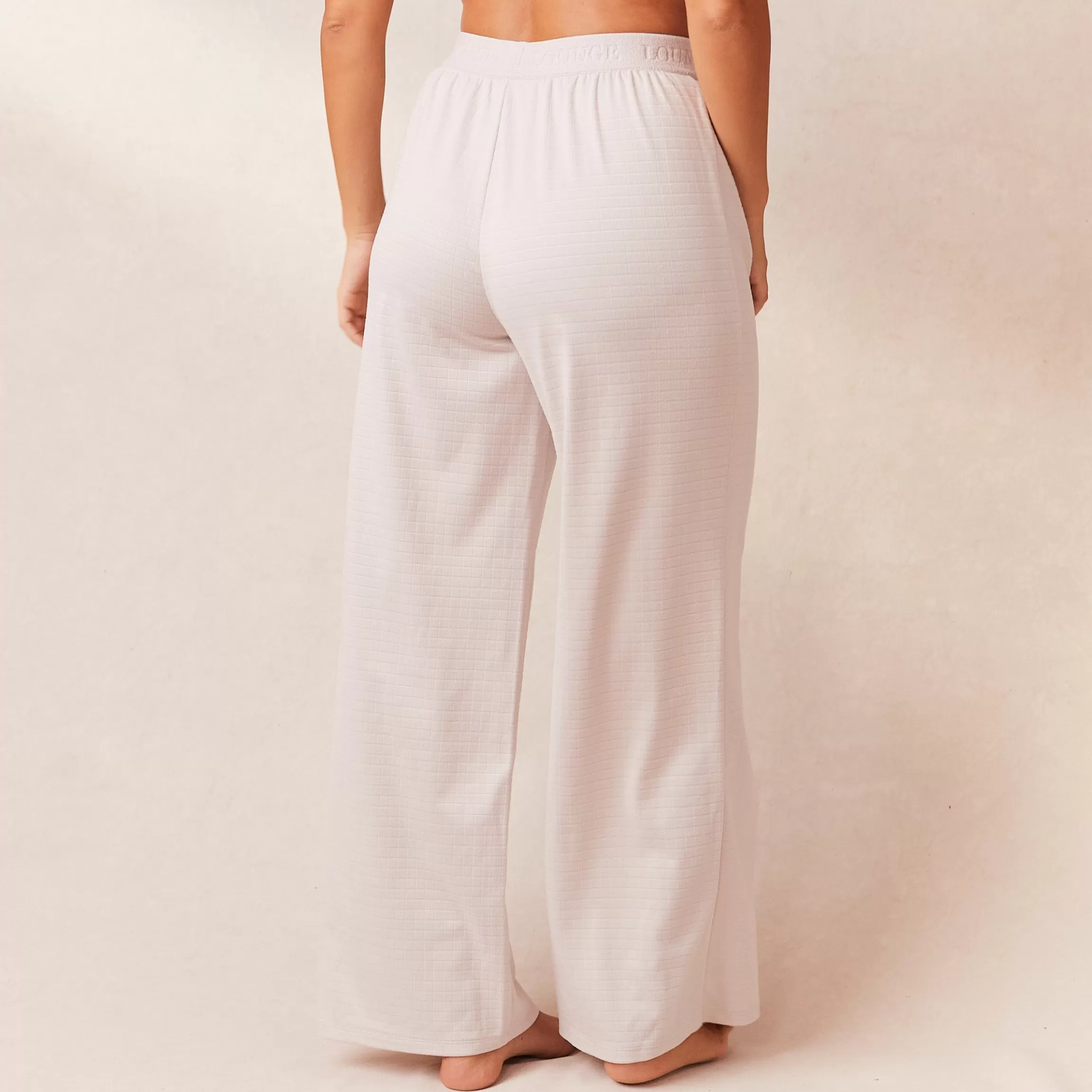 Lounge Classic Fleece Oversized Pyjama Broek - Crème Online
