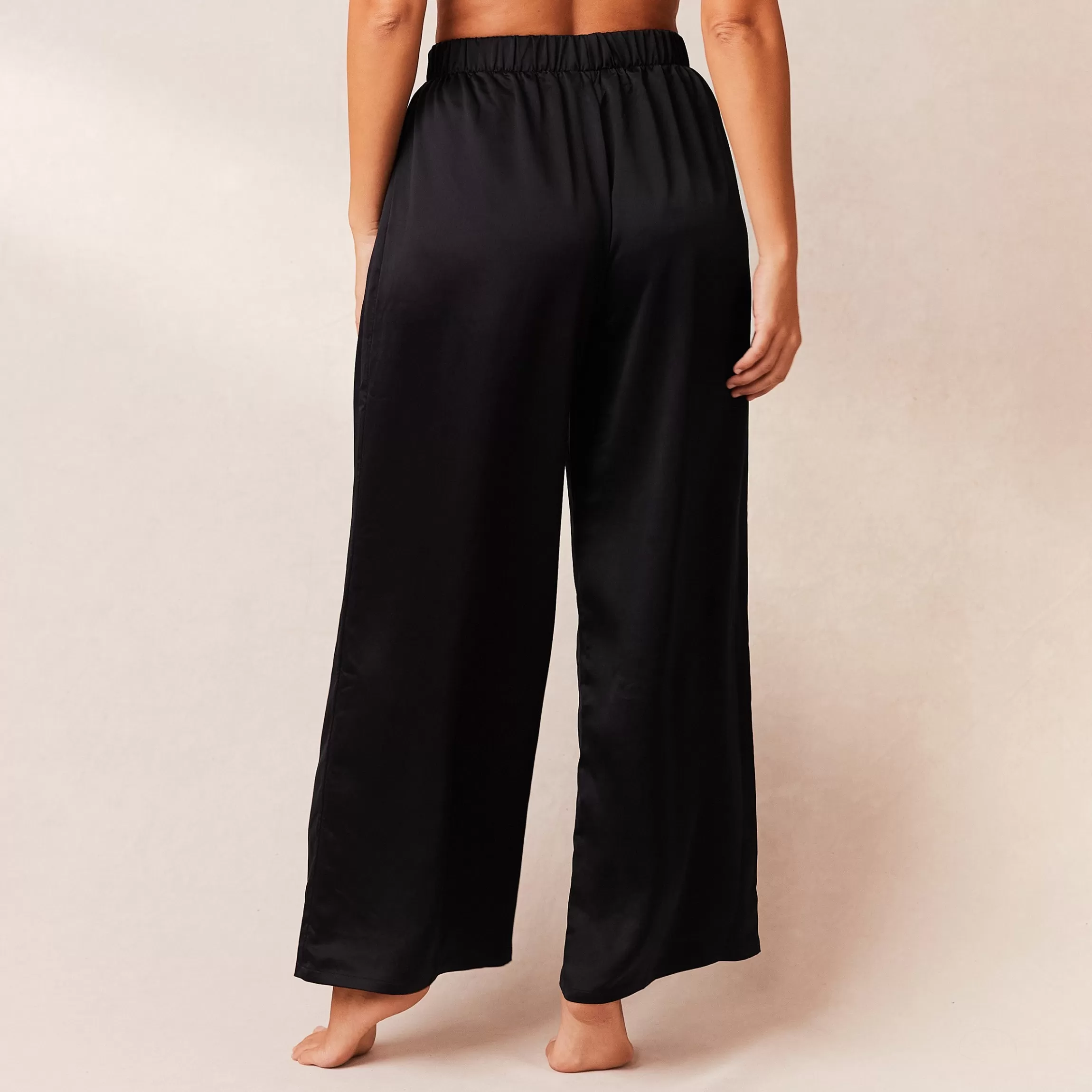 Lounge Classic Satin Pyjama Broek - Zwart Flash Sale