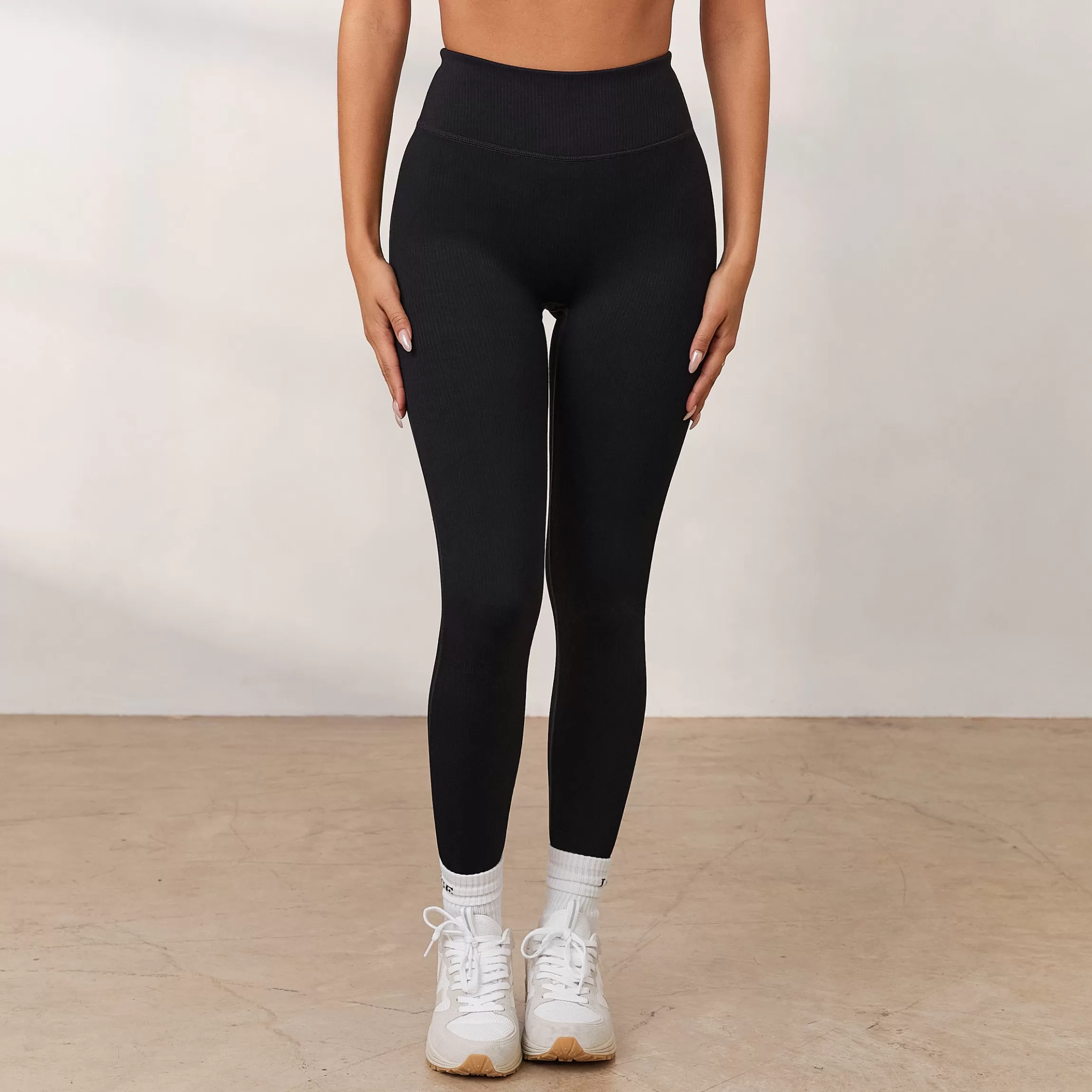 Lounge Cosy Geribde Legging - Zwart Sale