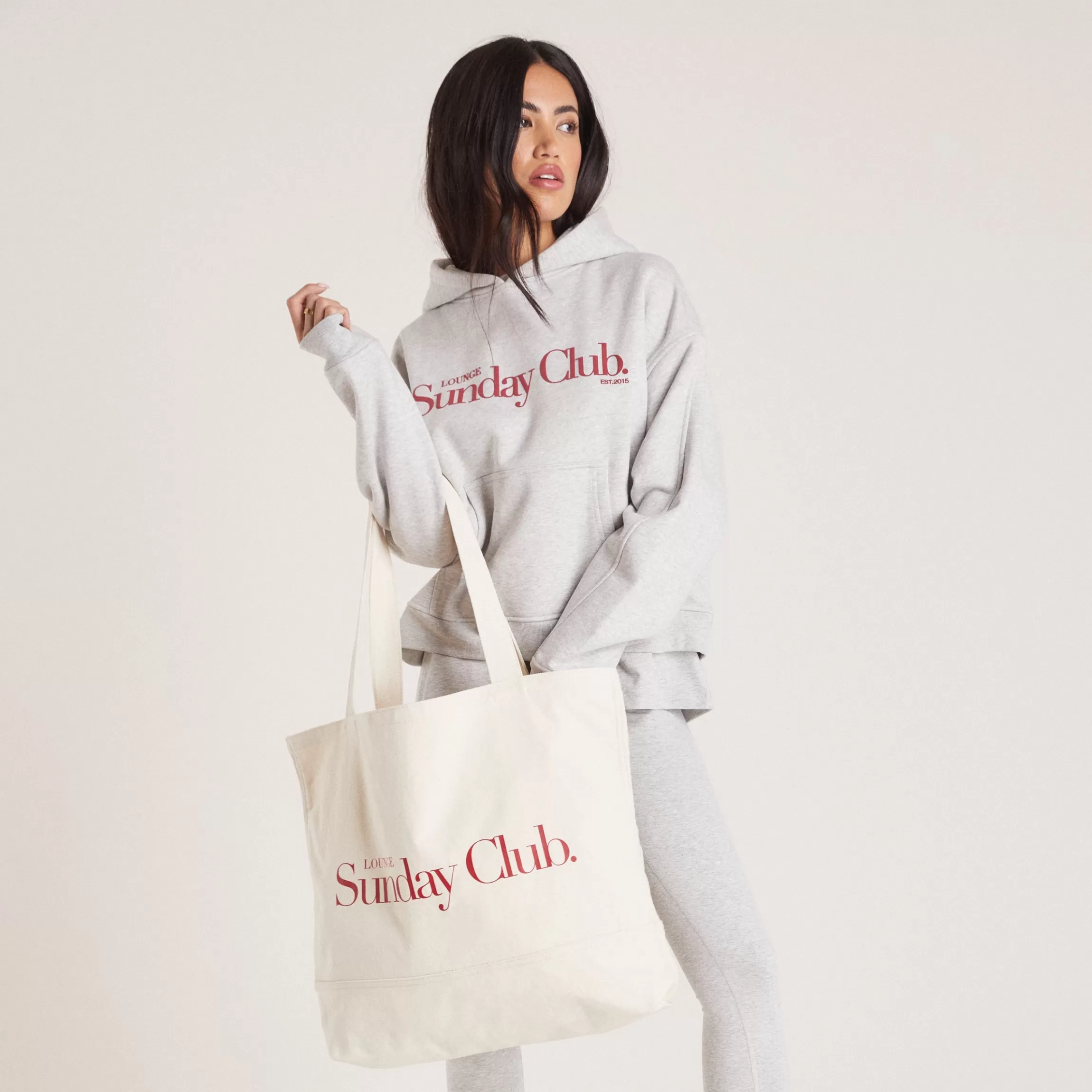 Lounge Cotton Canvas Tote Bag - Crème Cheap