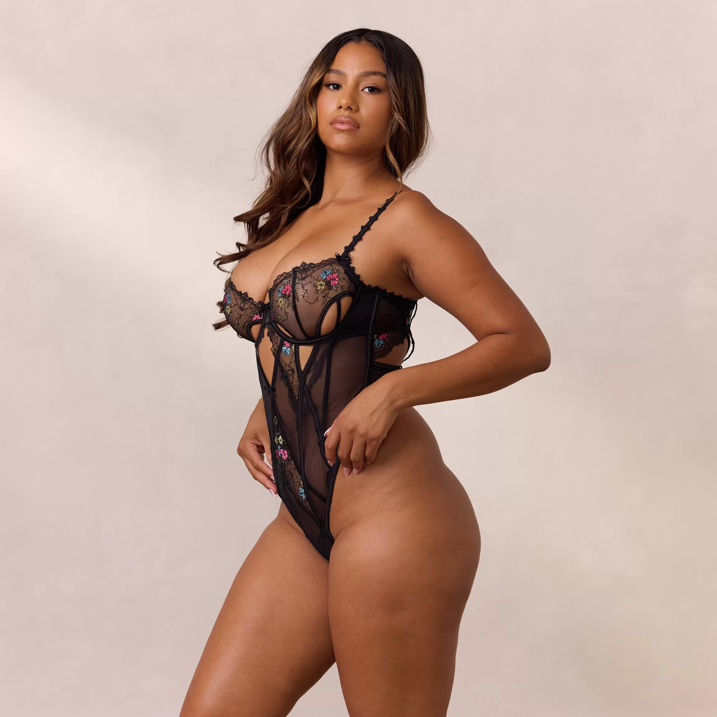 Lounge Enya Bodysuit - Zwart Clearance