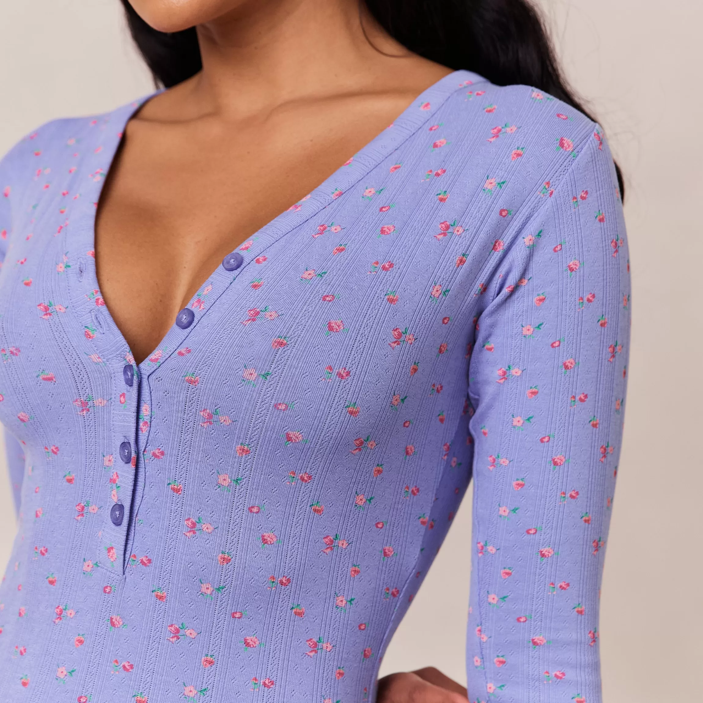 Lounge Floral Romper - Blauw Print BlauwPrint Hot
