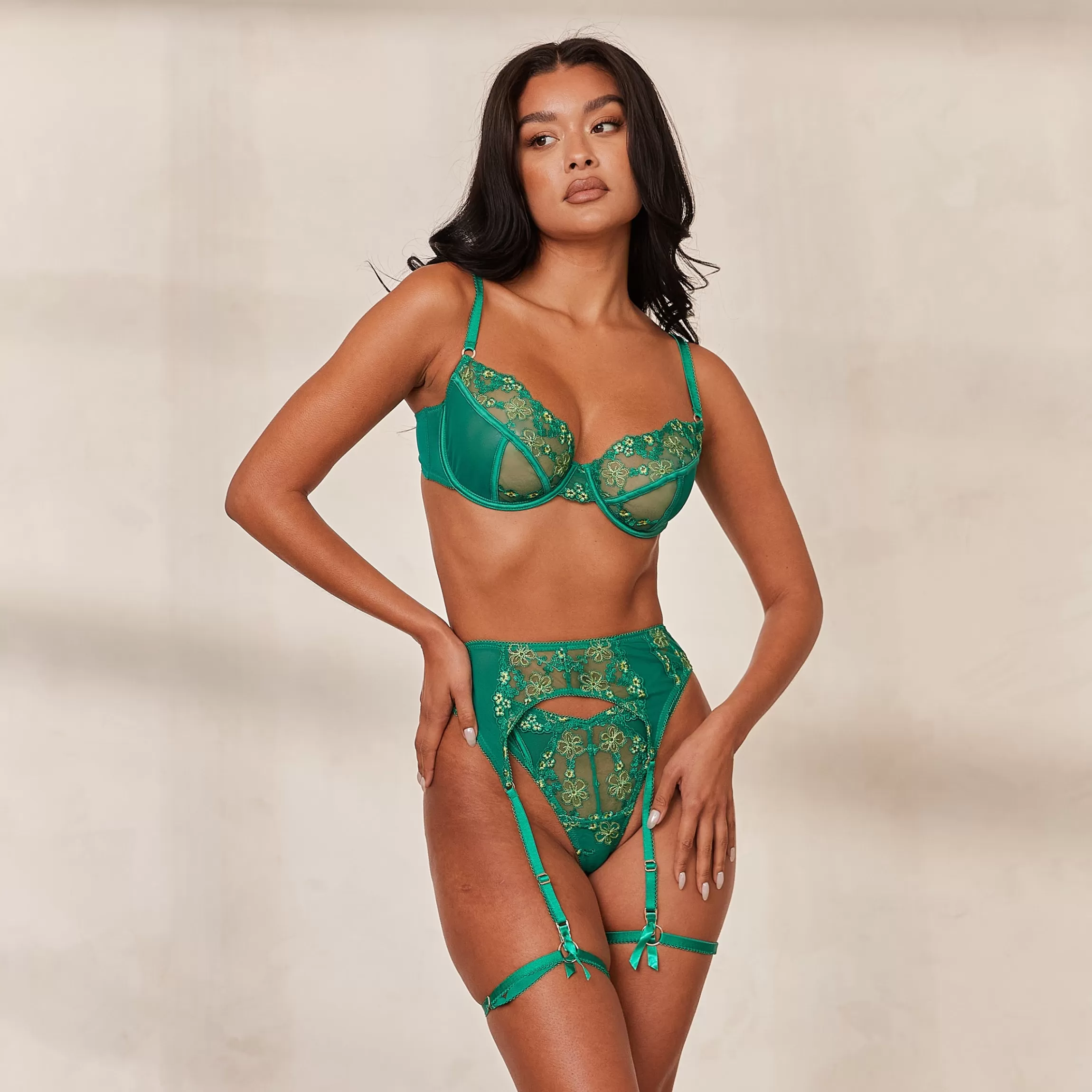 Lounge Harper Intimates Lingerieset - Emerald Cheap