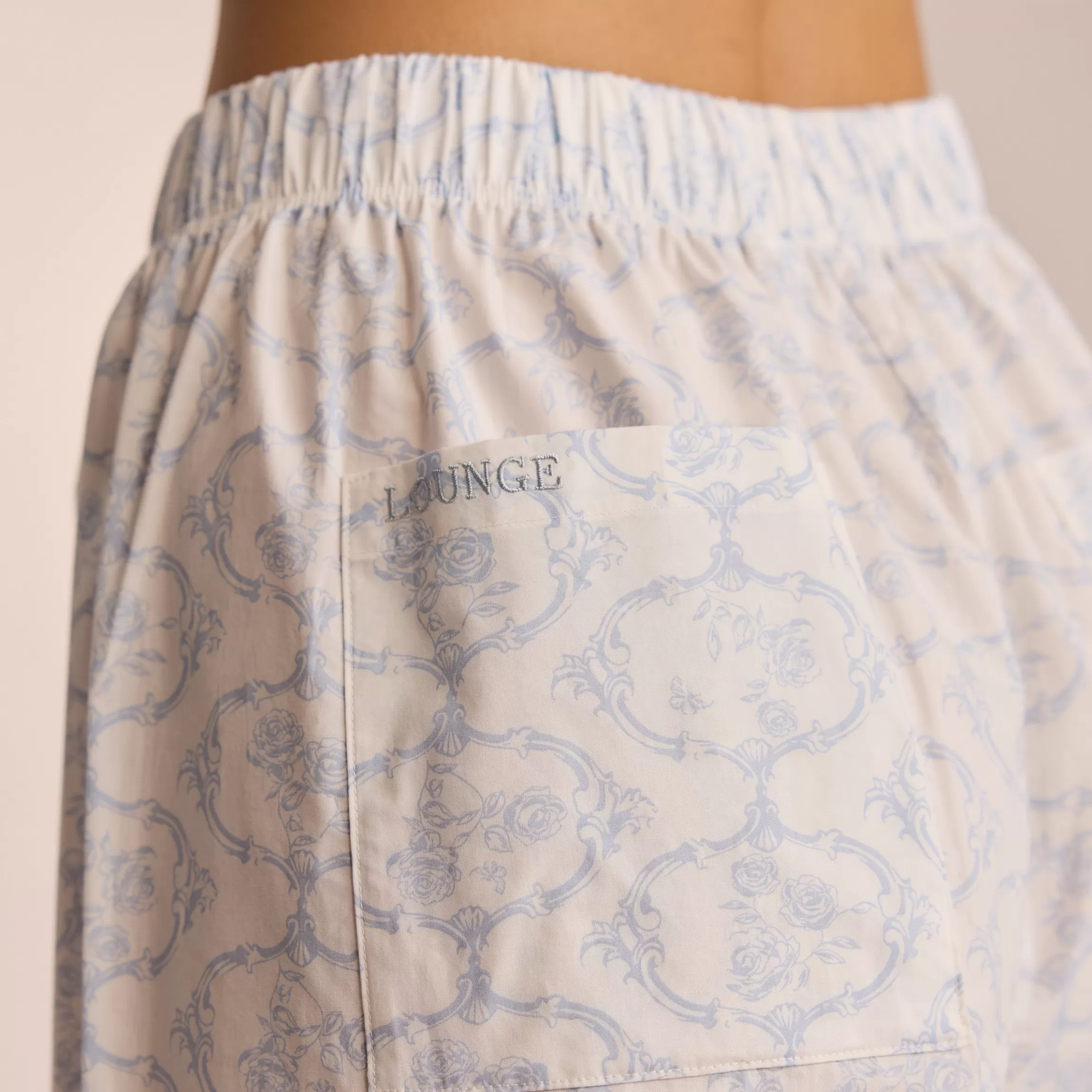 Lounge Katoenen Pyjamabroek - Blauw Discount