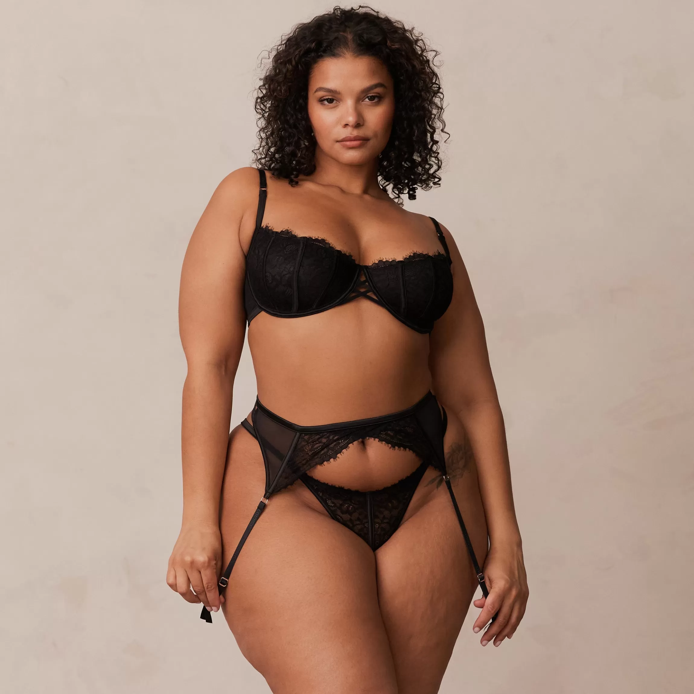 Lounge Kylie Intimates Lingerieset - Zwart Shop