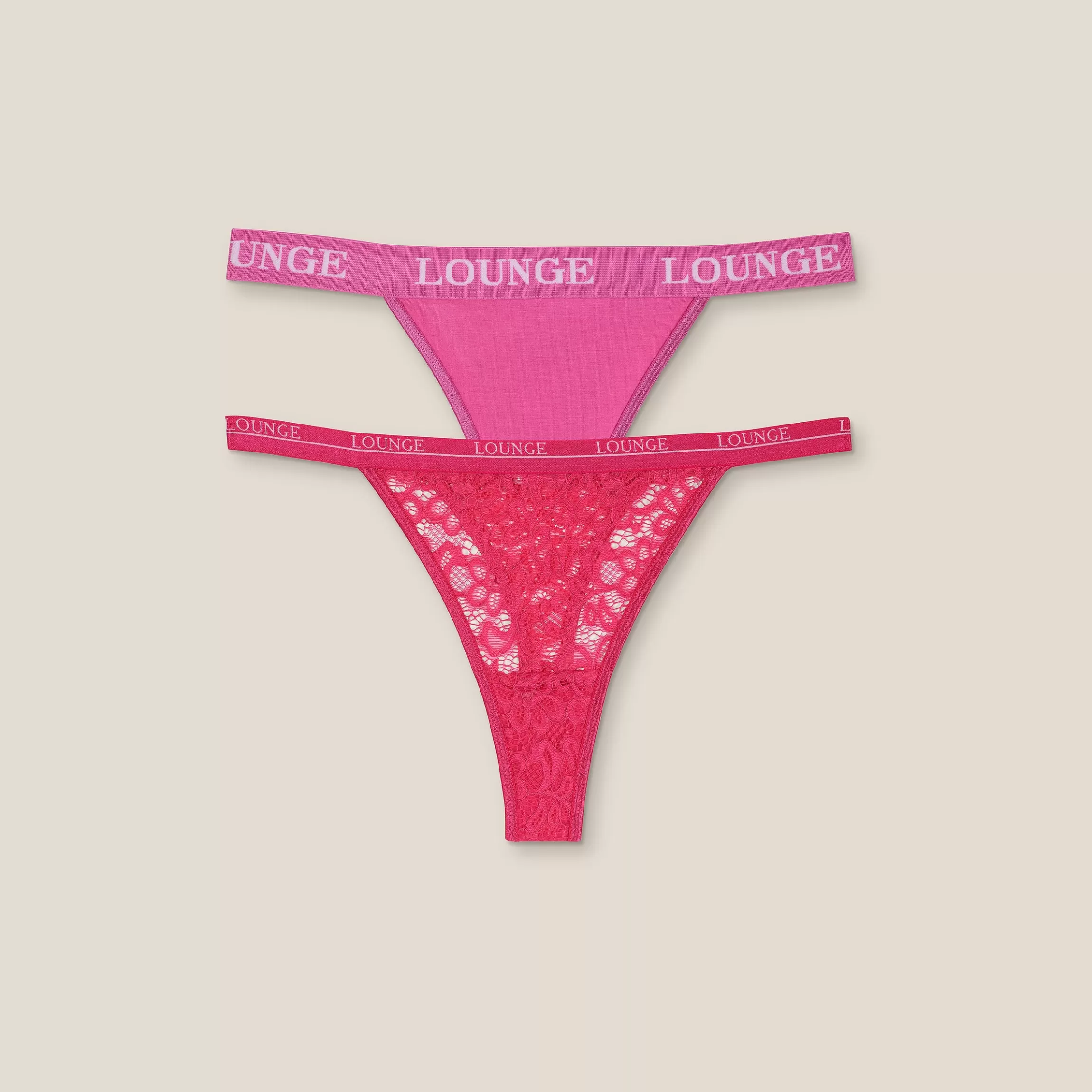 Lounge Limited Edition Balcony/Triangle String (2-Pack) - Roze Best