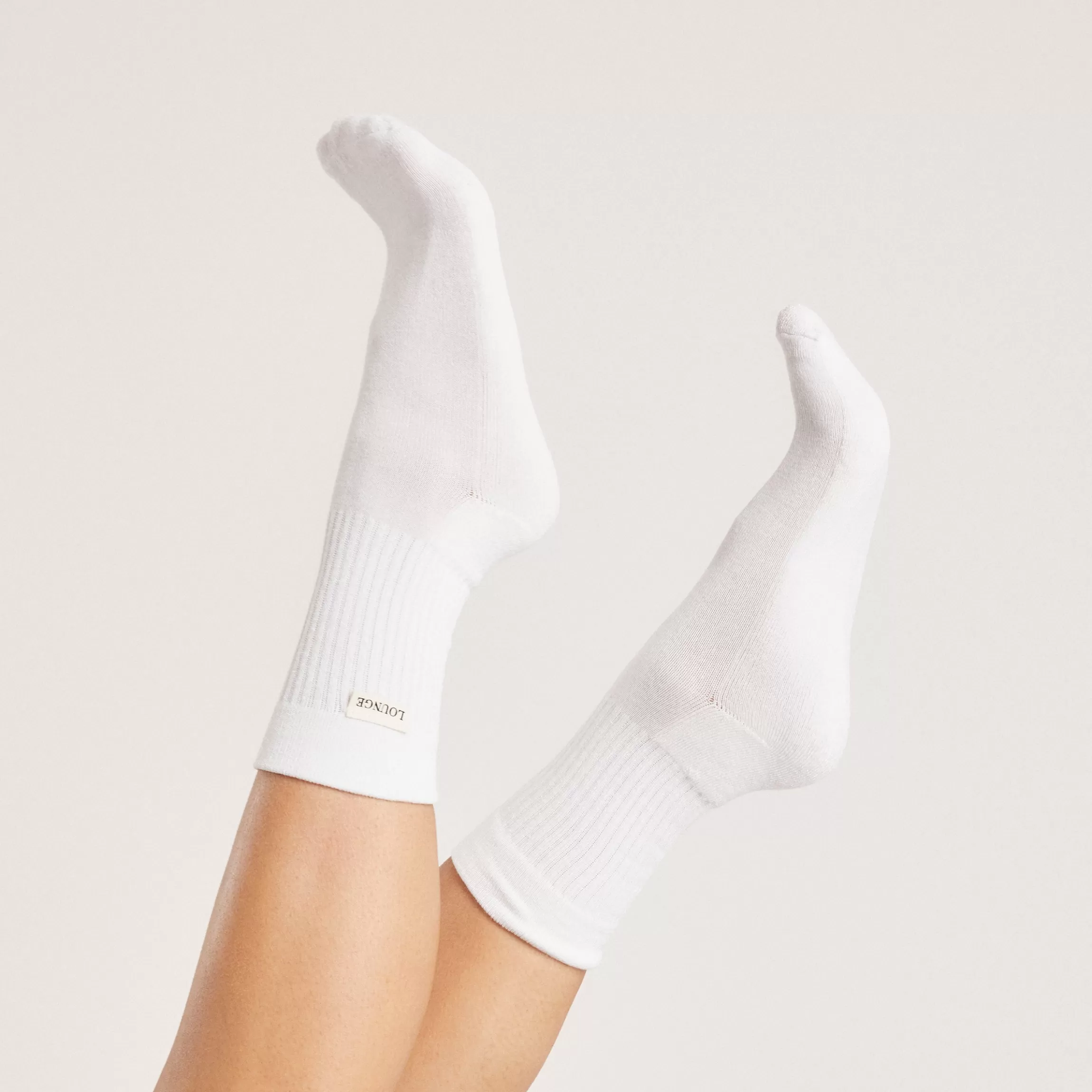 Lounge Logo Crew Sokken (2-Pack) - Wit Best
