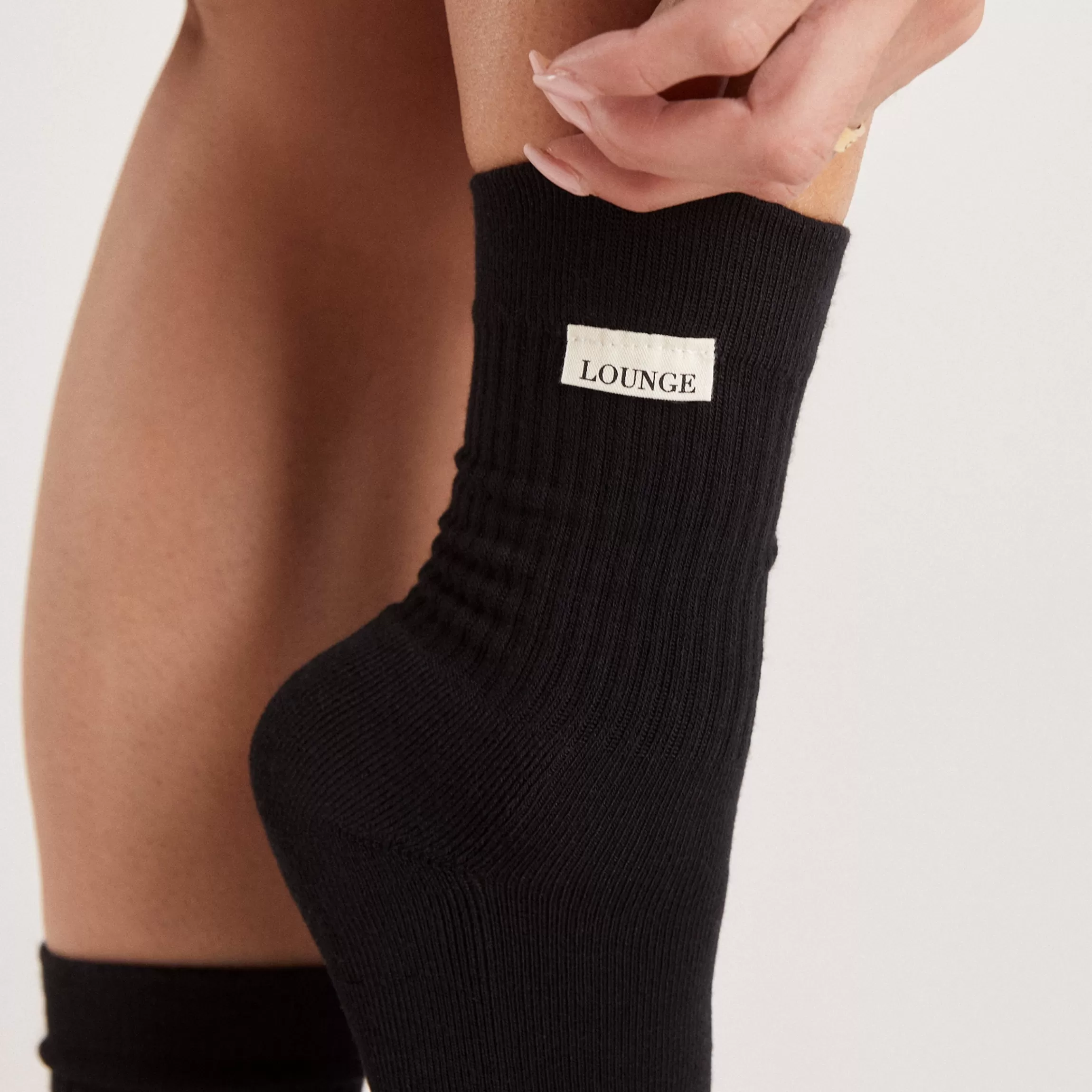 Lounge Logo Crew Sokken (2-Pack) - Zwart Discount