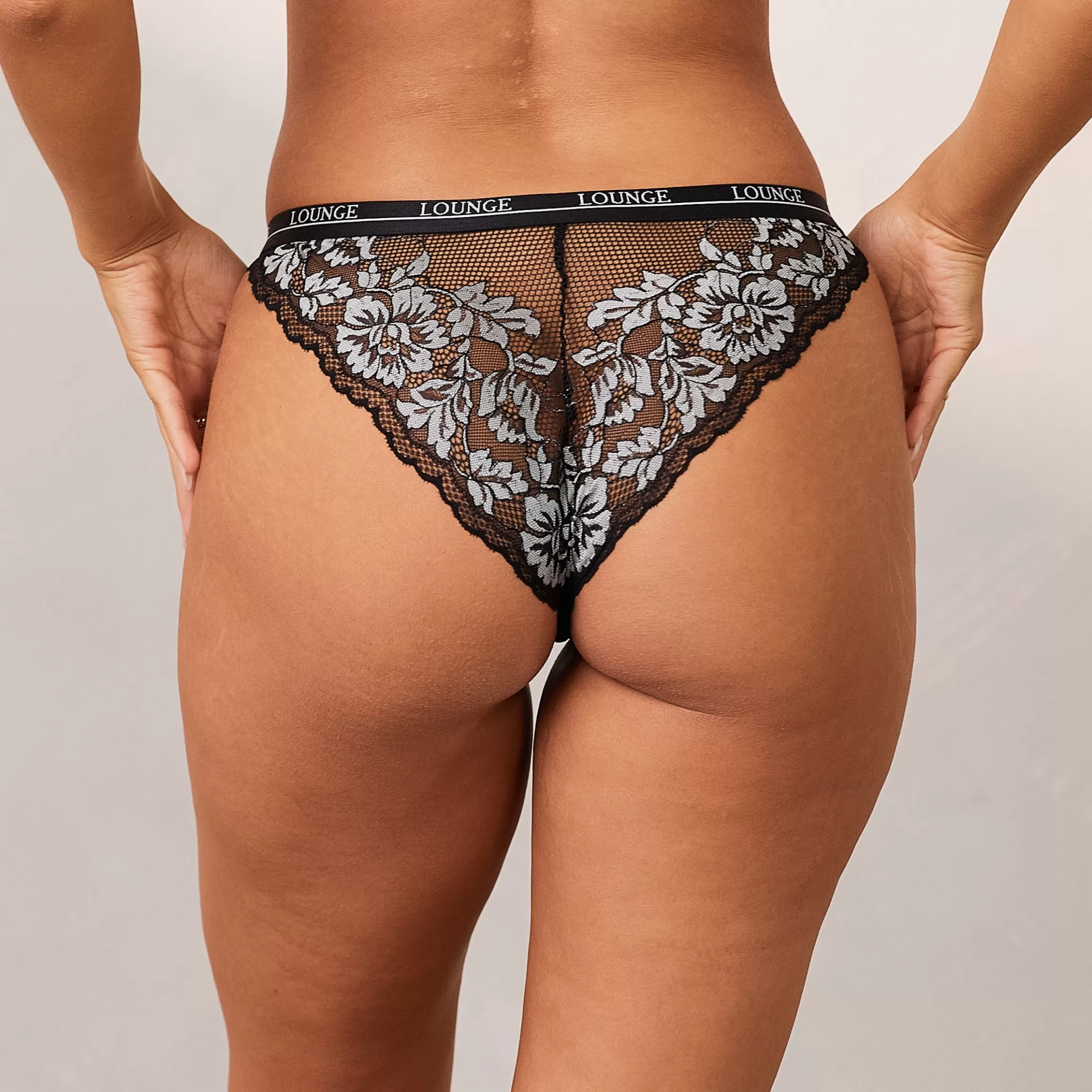 Lounge Luxe Slip - Zwart & Wit Zwart&Wit Best