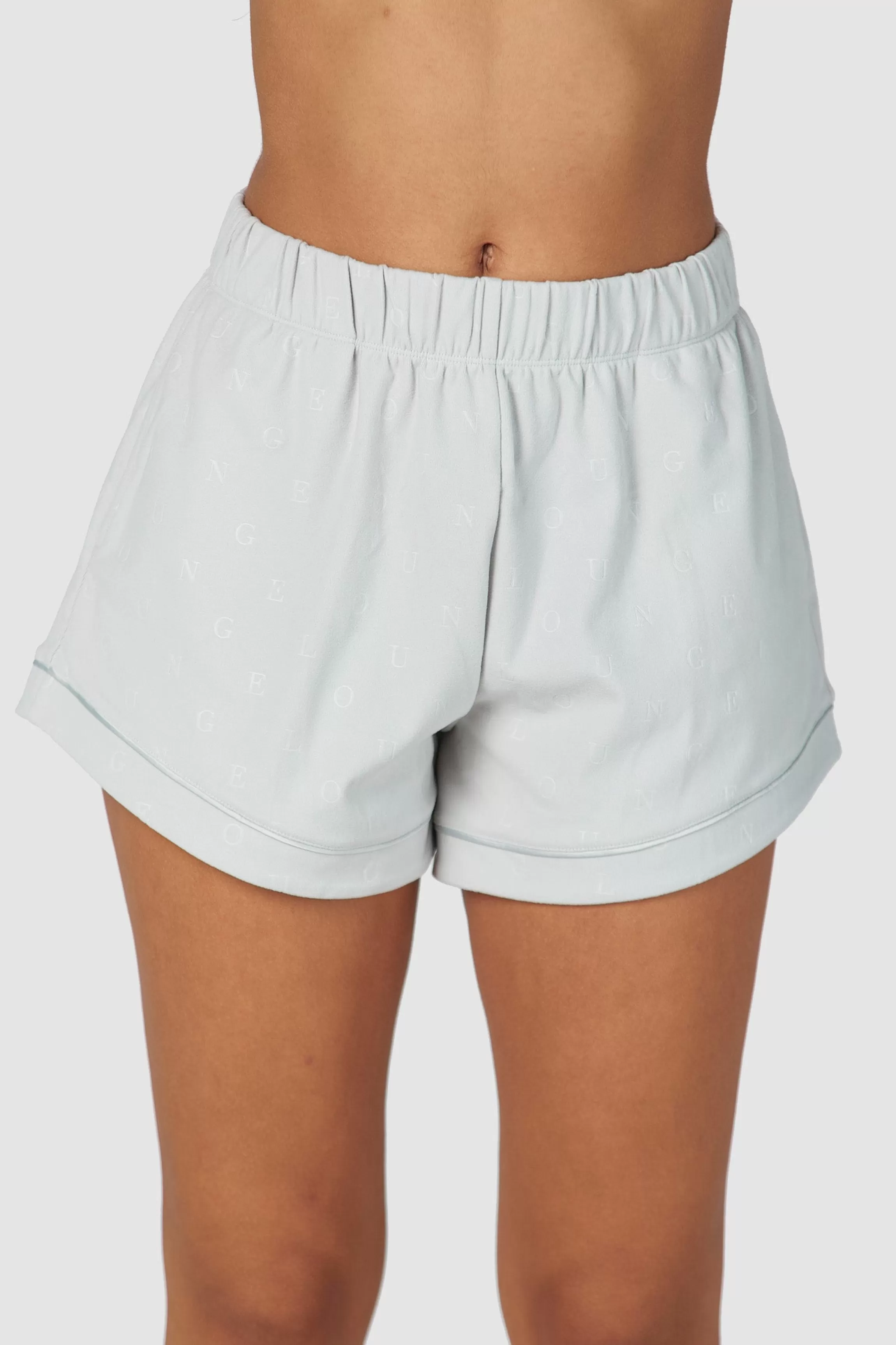 Lounge Luxury Embossed Pyjamashorts - Frost Best