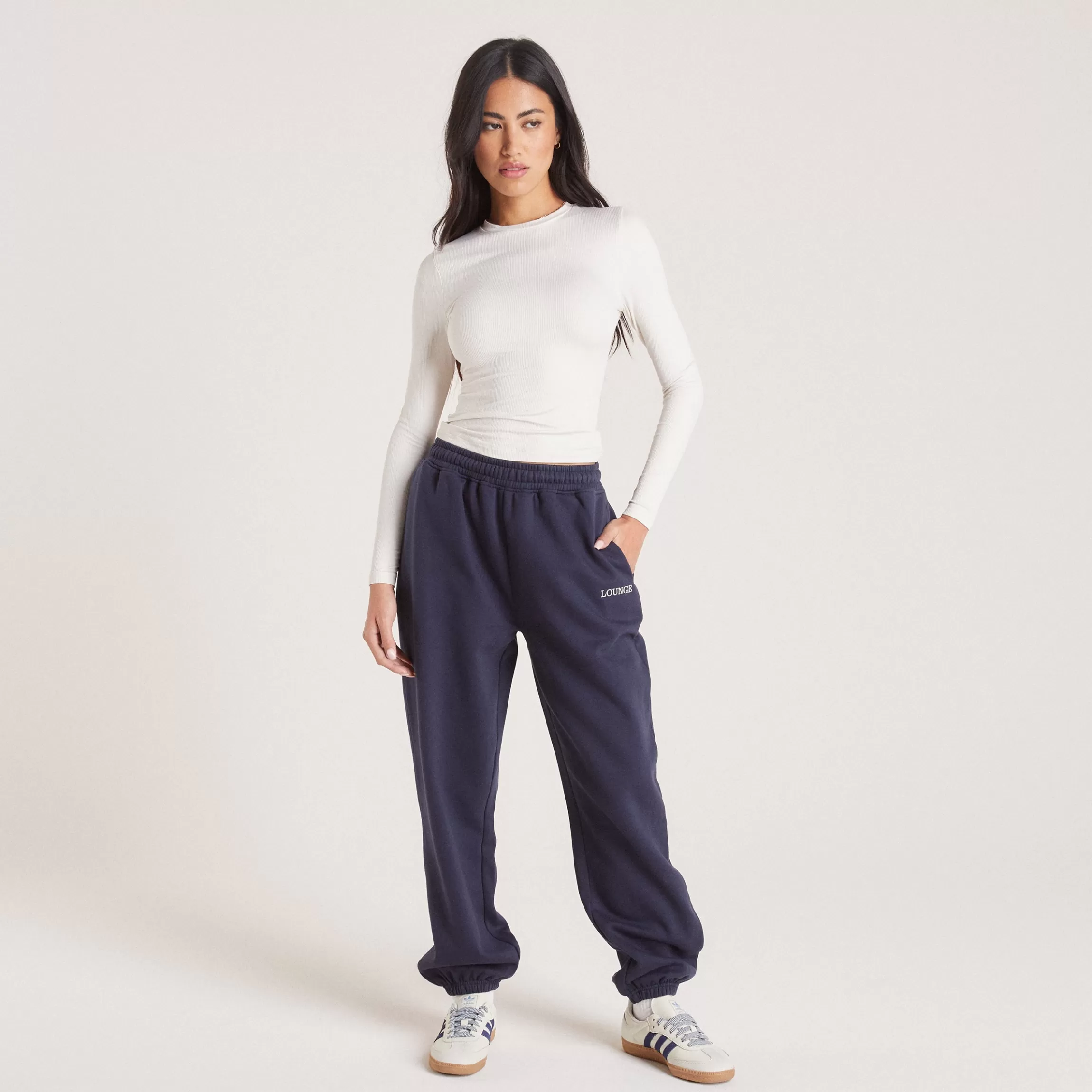 Lounge Manchet Joggingbroek - Inktblauw Online