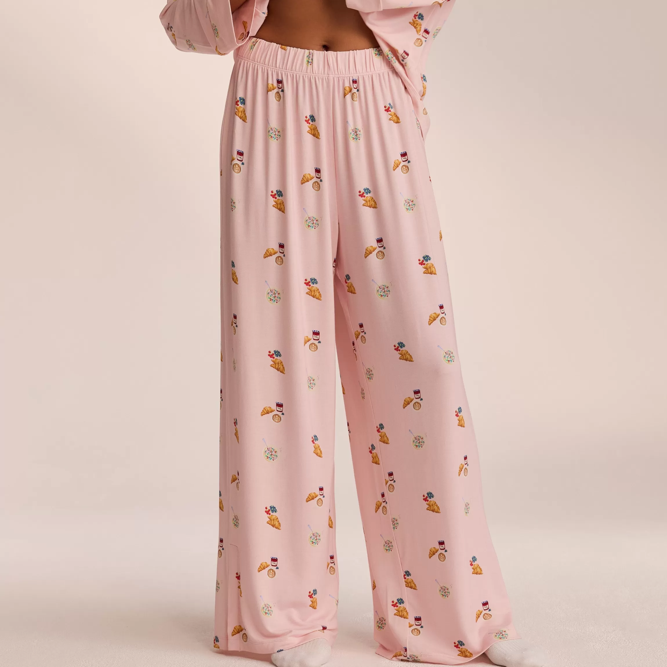Lounge Modal Pyjamabroek - Roze Outlet