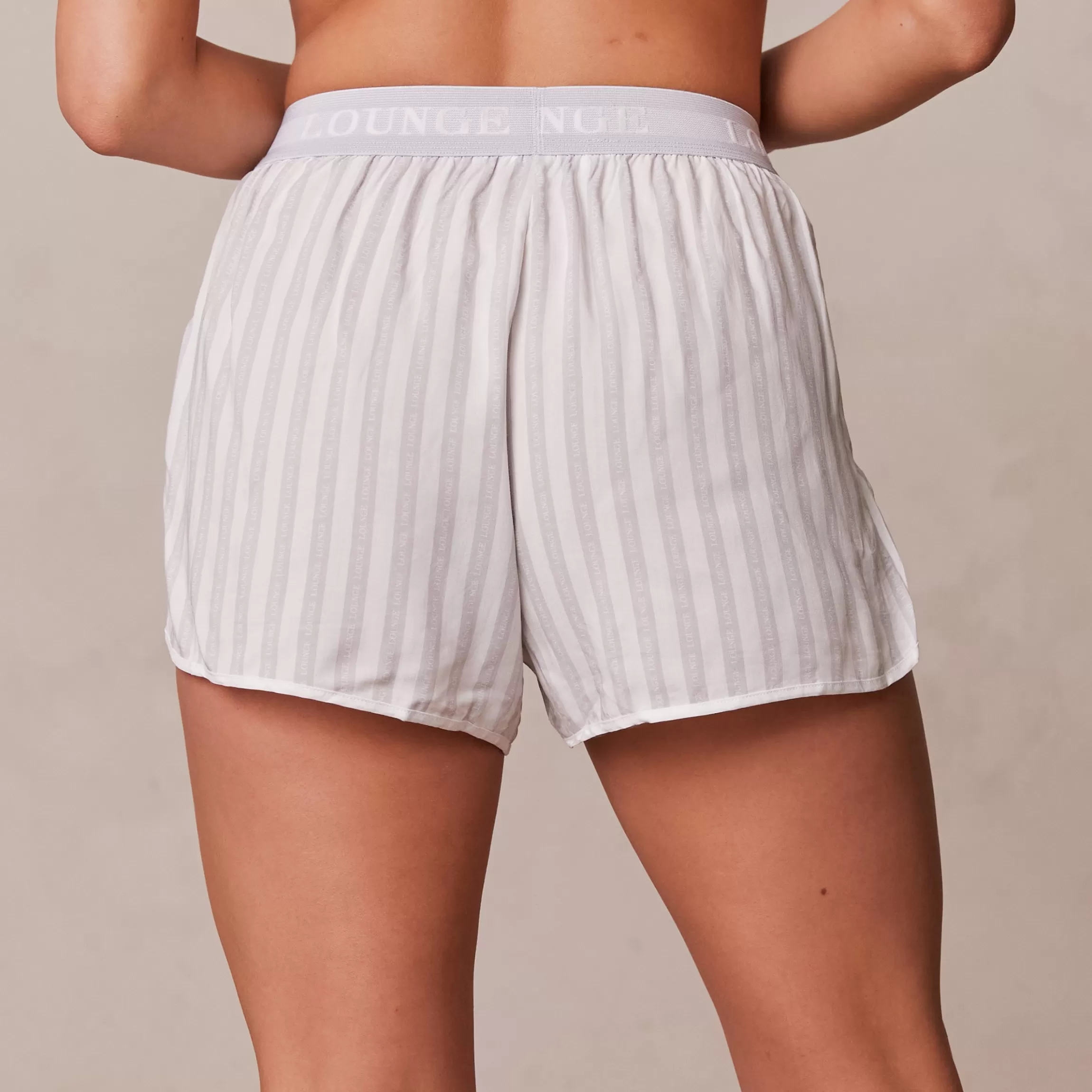 Lounge Pinstripe Pyjama Korte Broek - Frost Sale