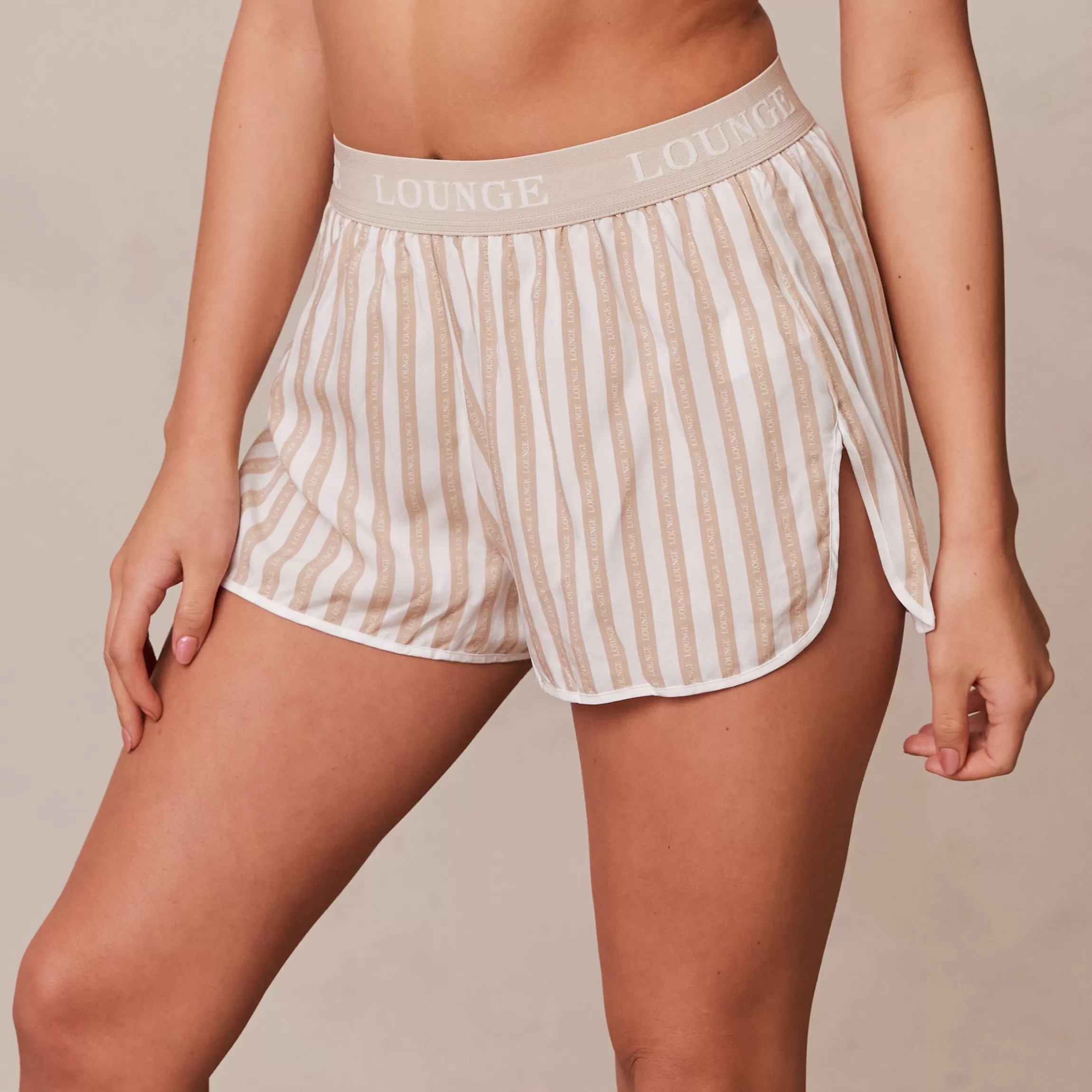 Lounge Pinstripe Pyjama Korte Broek - Nerts Cheap