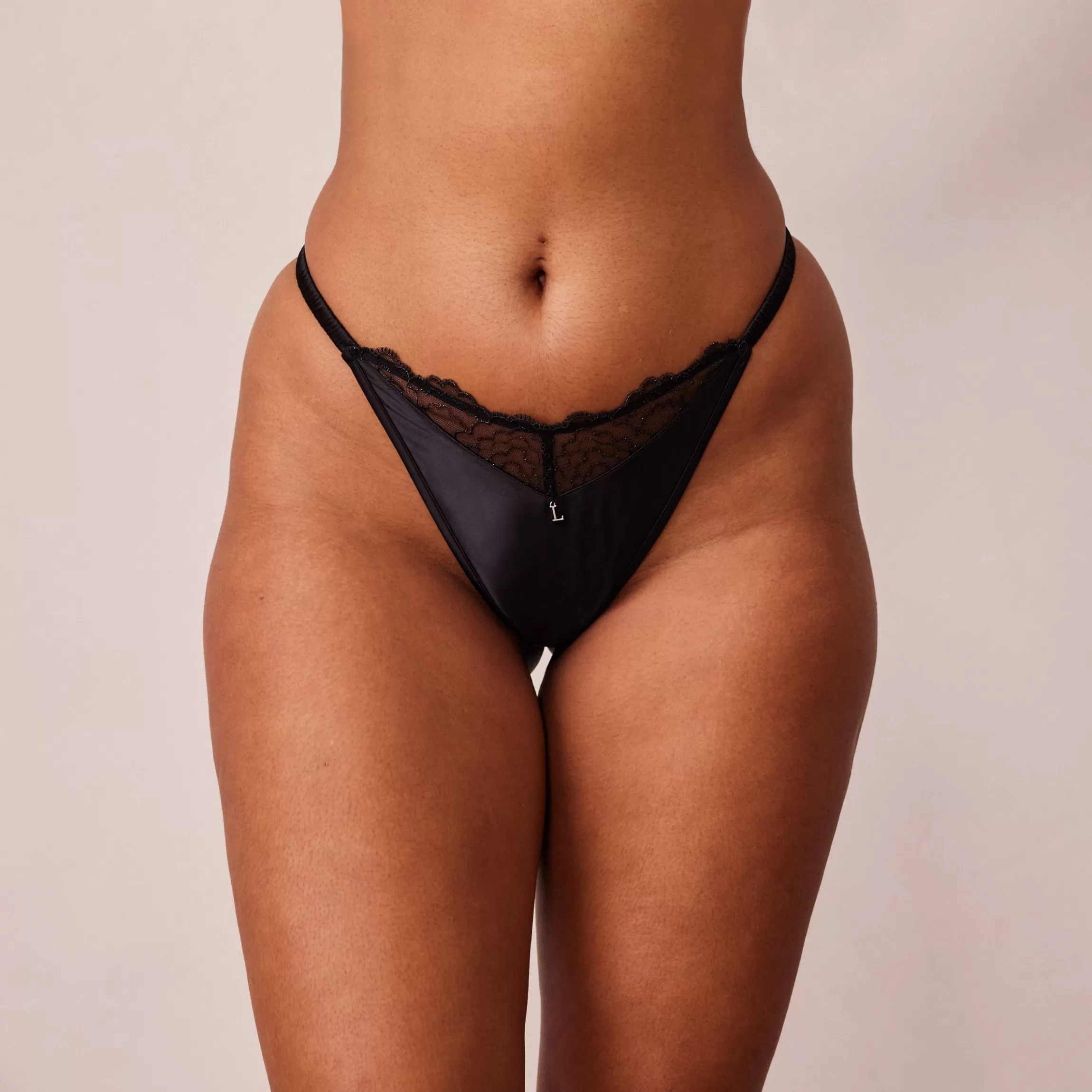 Lounge Quilted Lace G-string - Zwart Store
