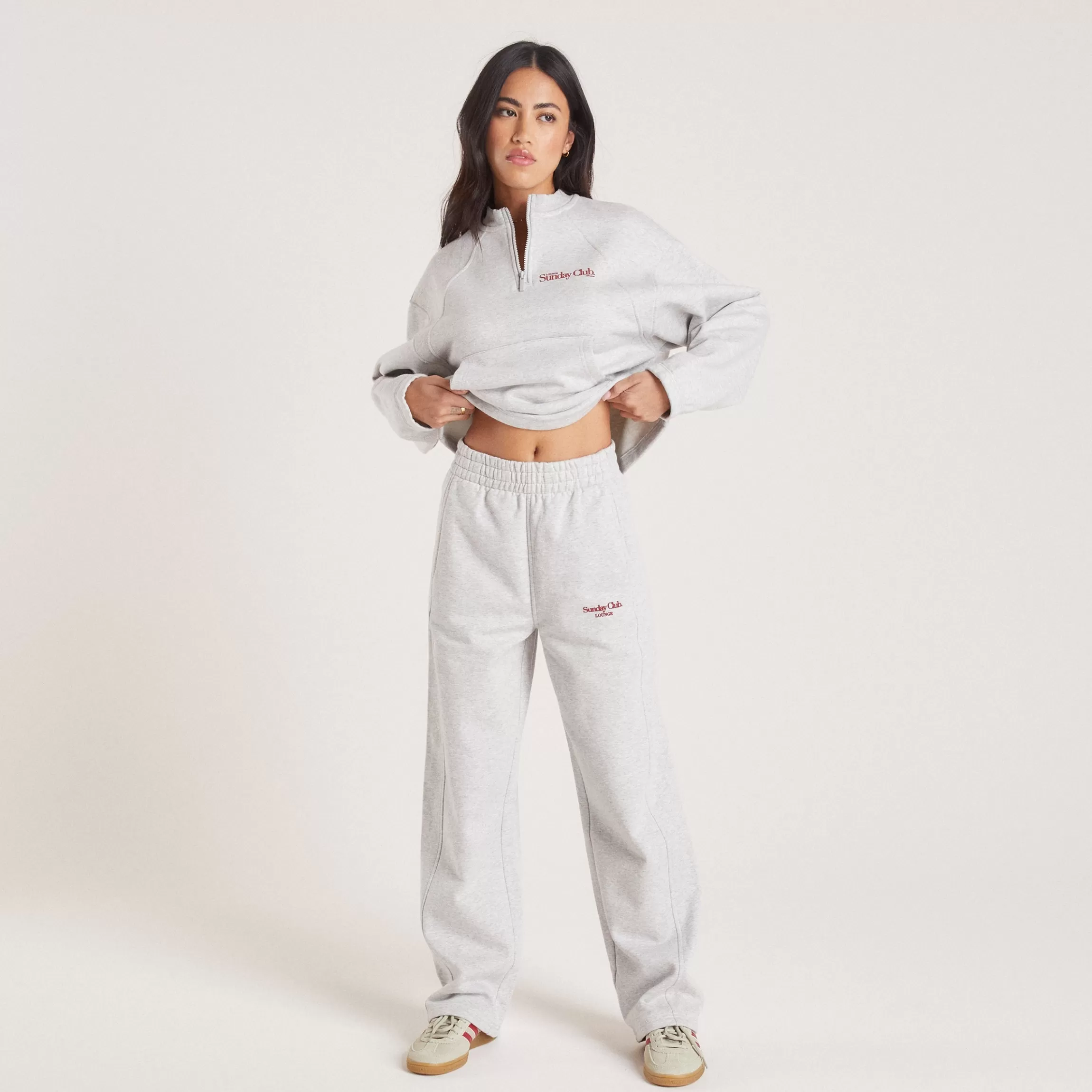 Lounge Rechte Joggingbroek - Grijs Marl GrijsMarl Shop