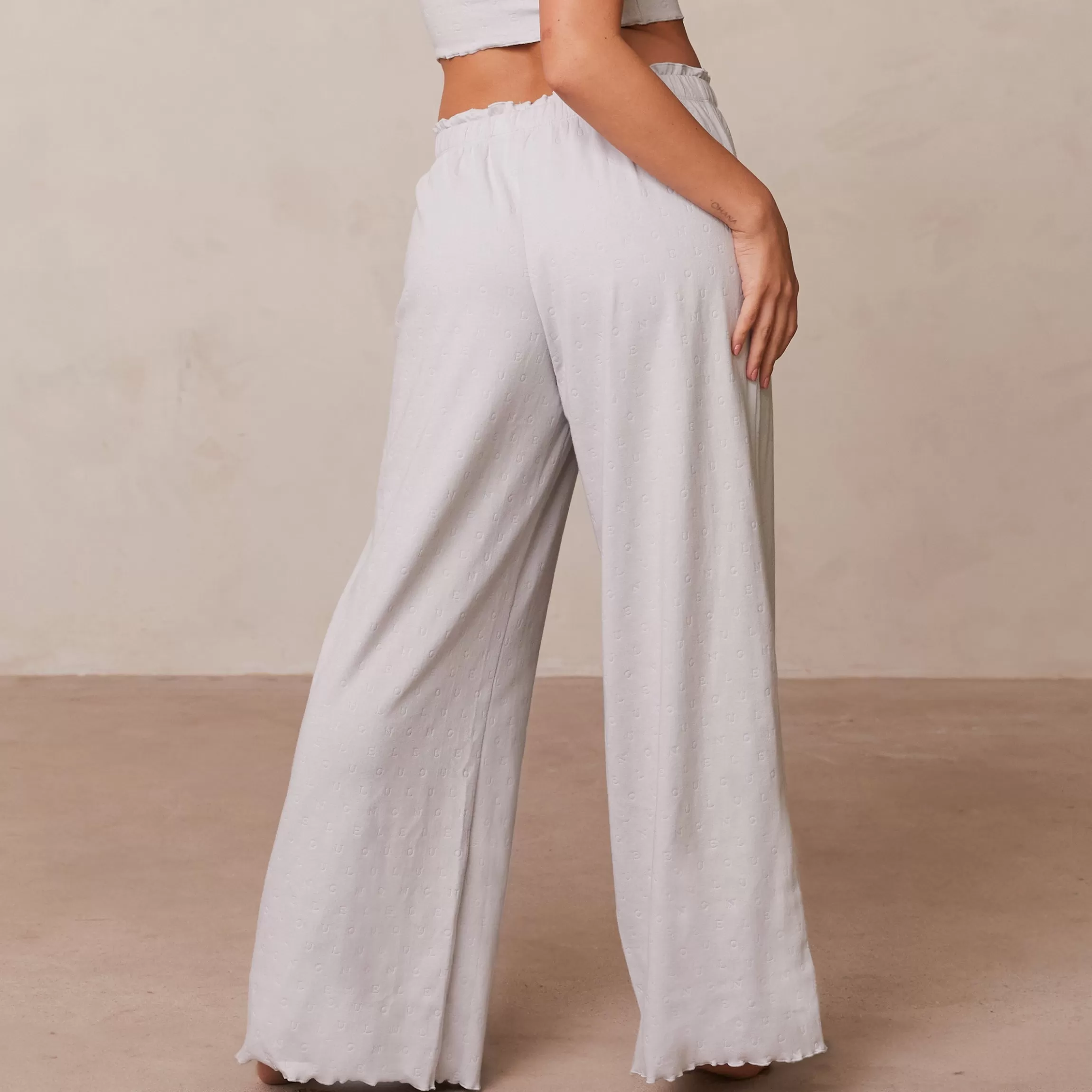 Lounge Ruffle Pyjamaset Broek - Frost Clearance