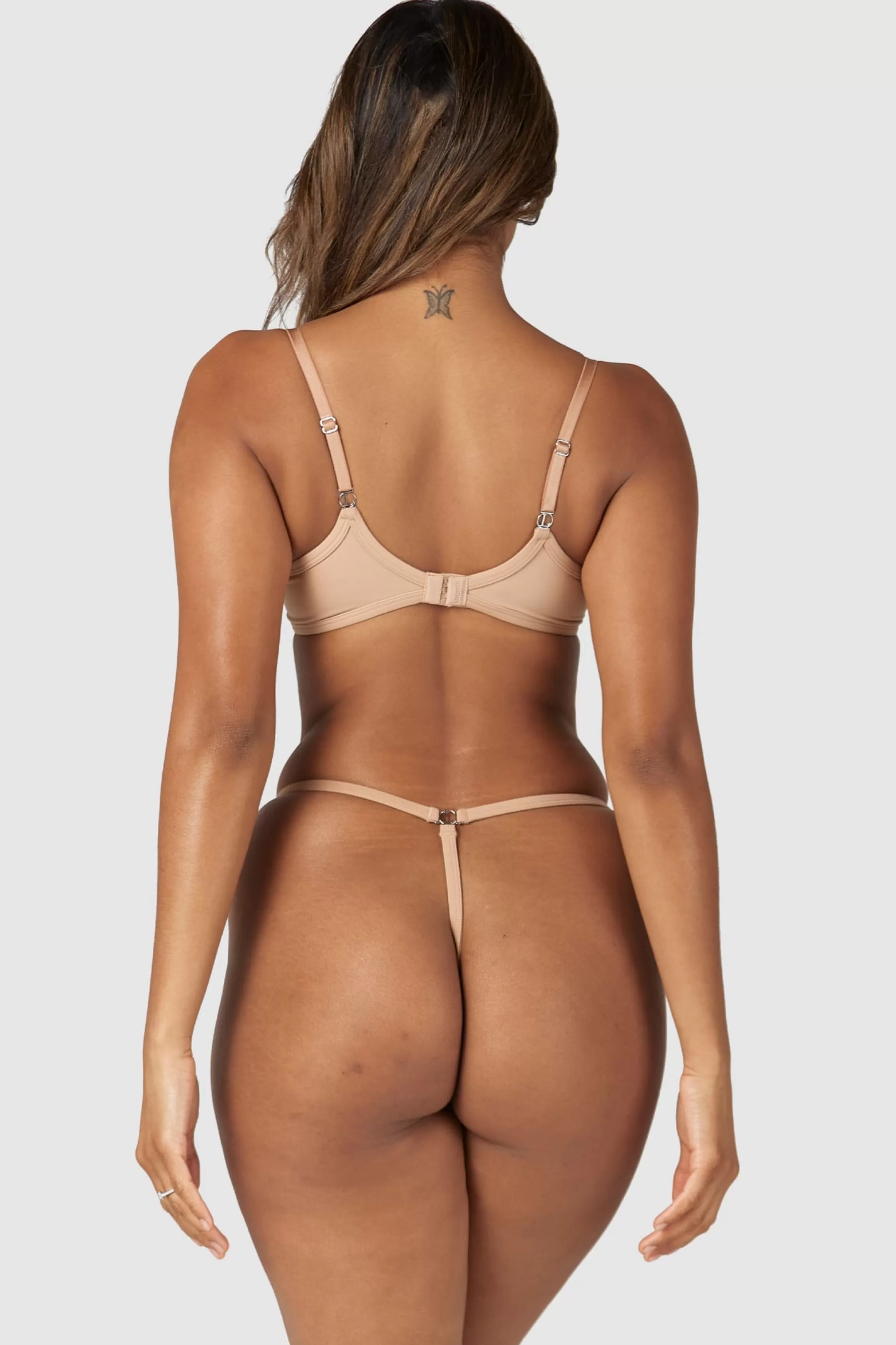 Lounge Sculpt Push-Up T-shirt BH & G-string/Slip Set - Honingkleurig Store