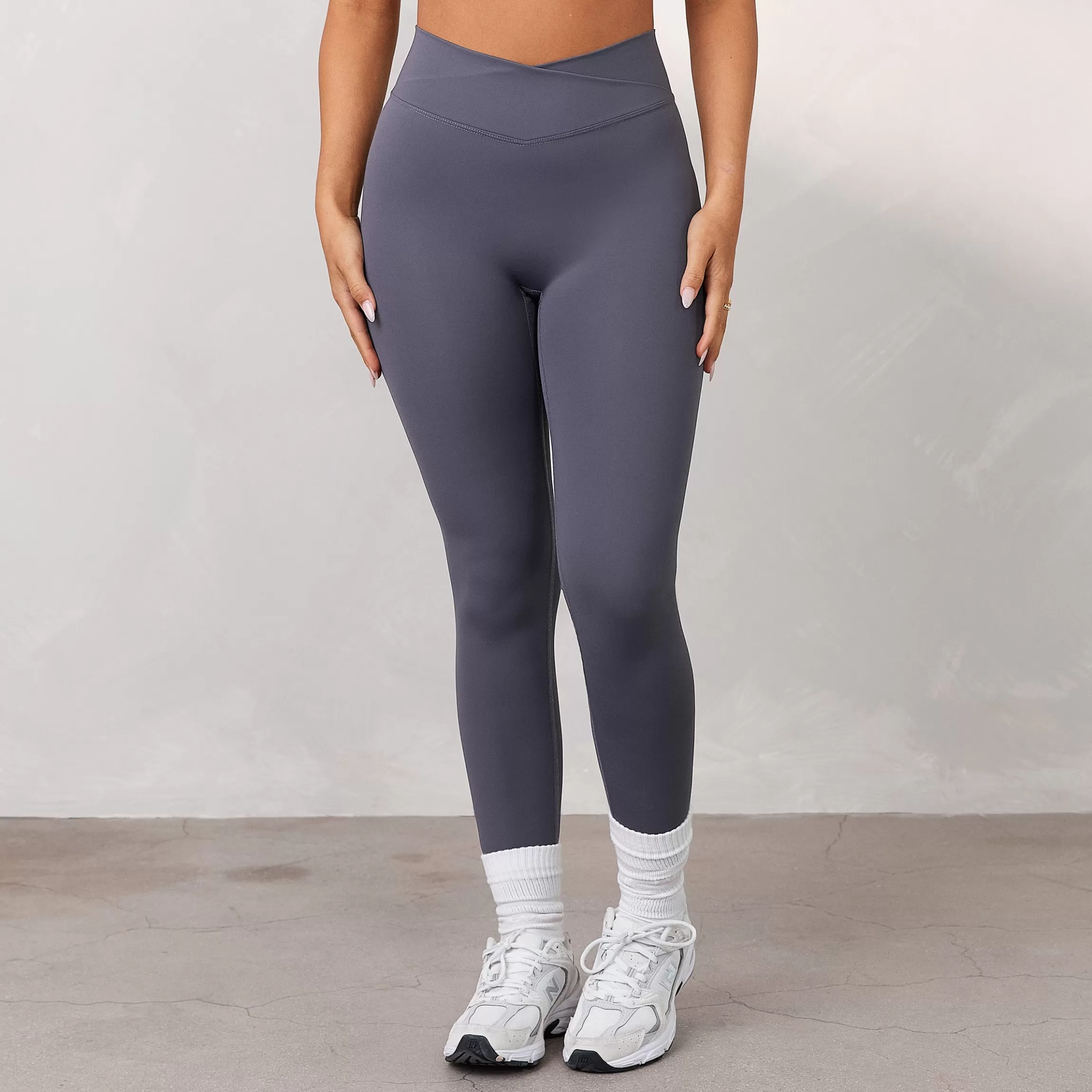 Lounge Silhouette Crossover Leggings - Rookblauw Best