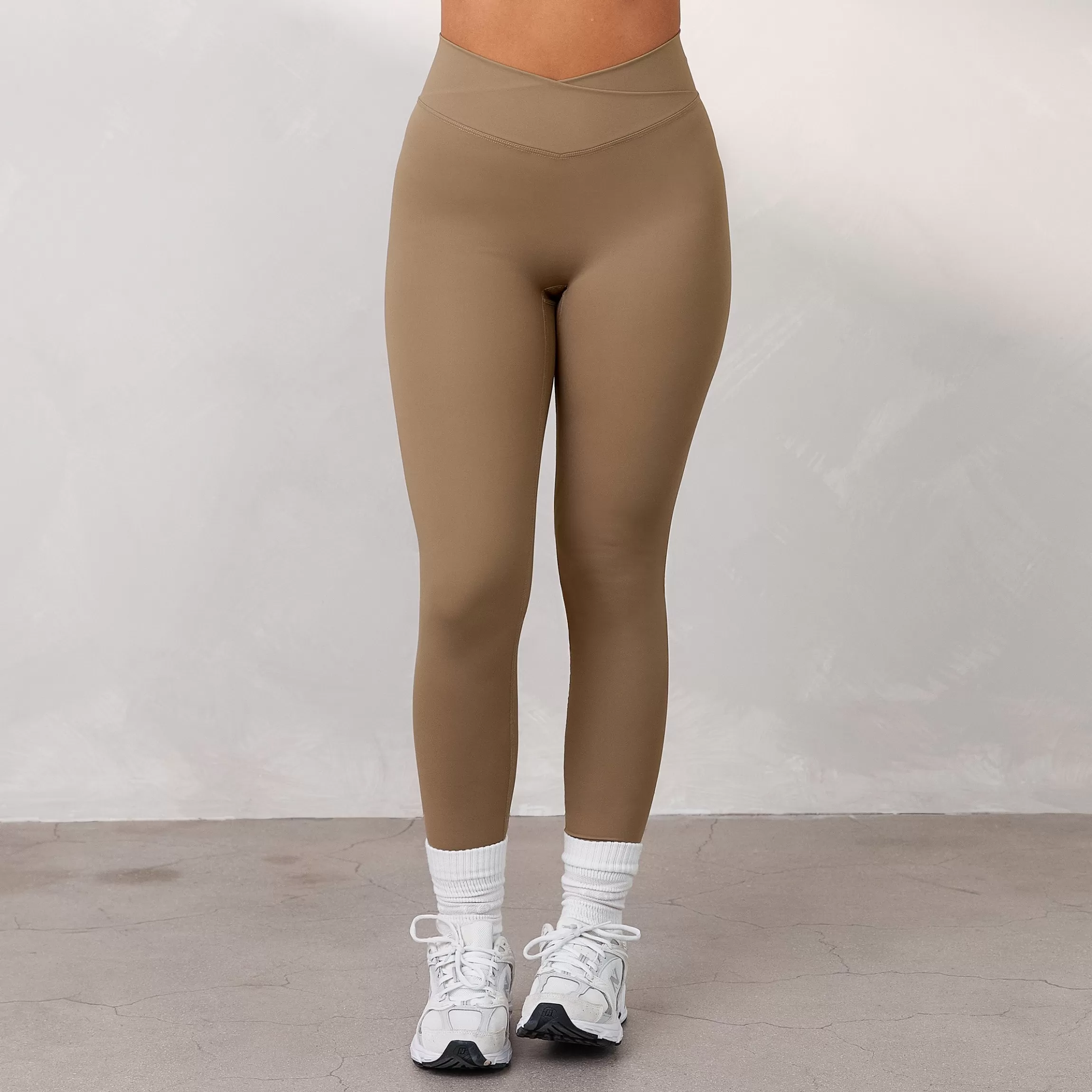 Lounge Silhouette Crossover Leggings - Toffee New