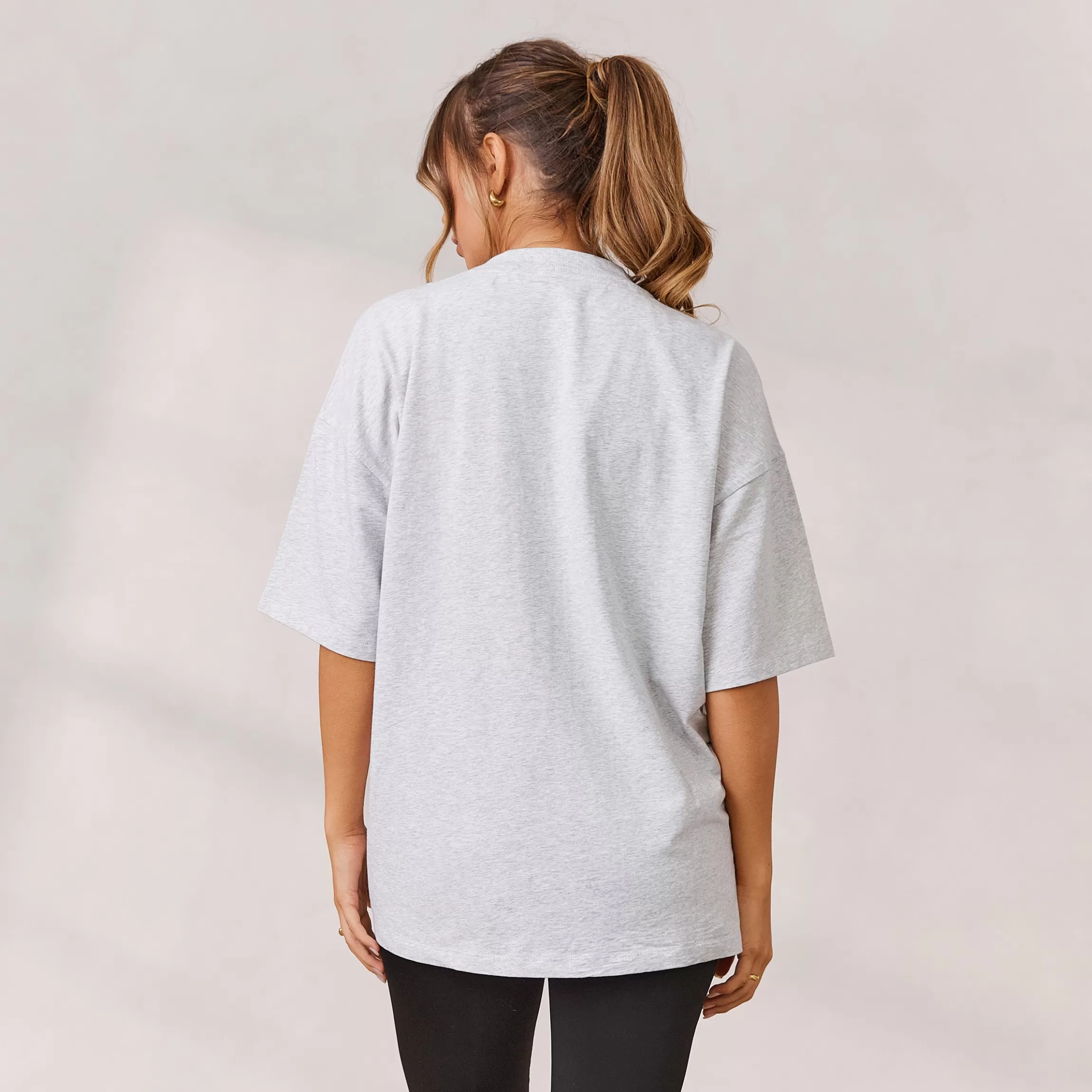 Lounge Varsity Oversized T-Shirt - Vorstkleurig Hot