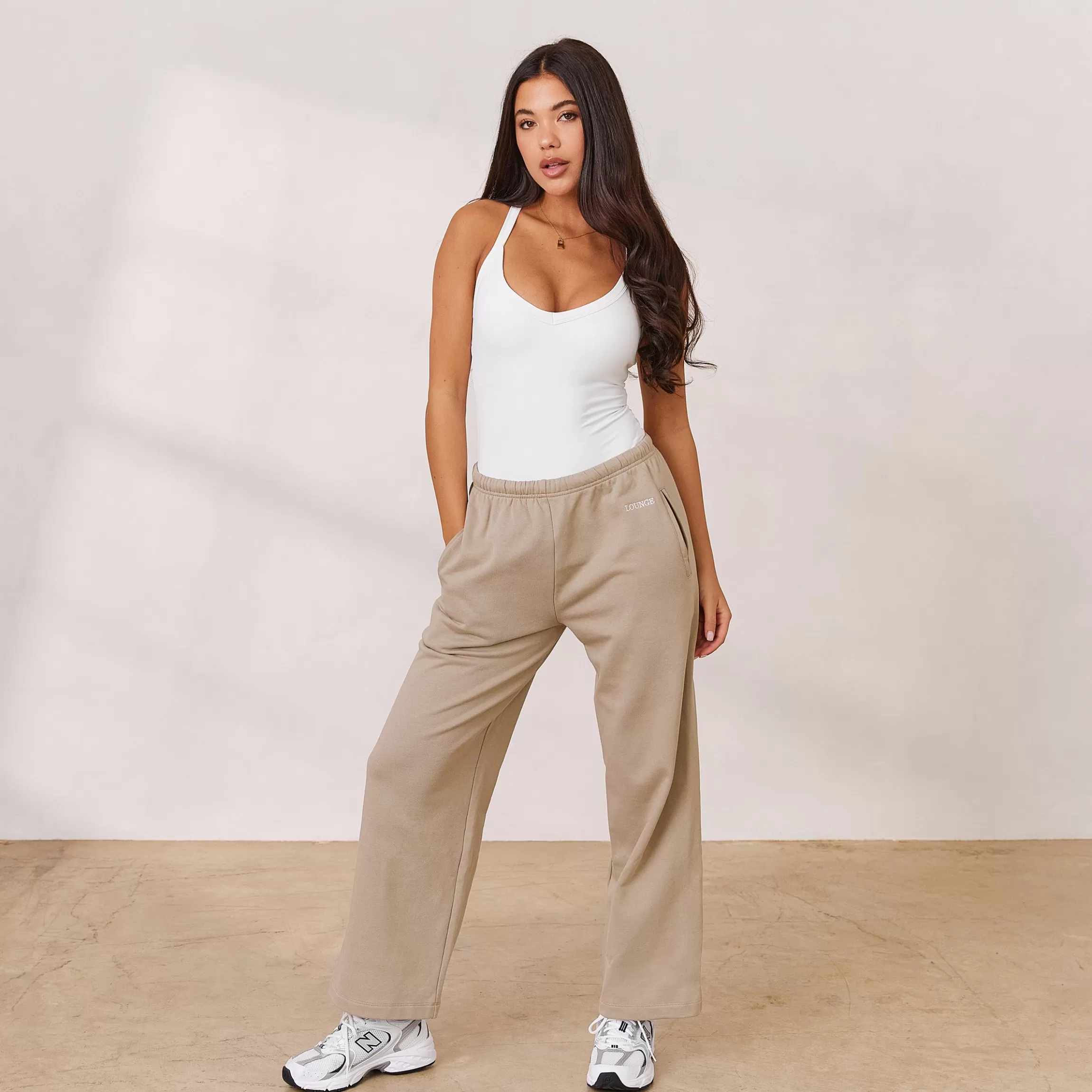 Lounge Varsity Rechte Joggingbroek - Haver Discount