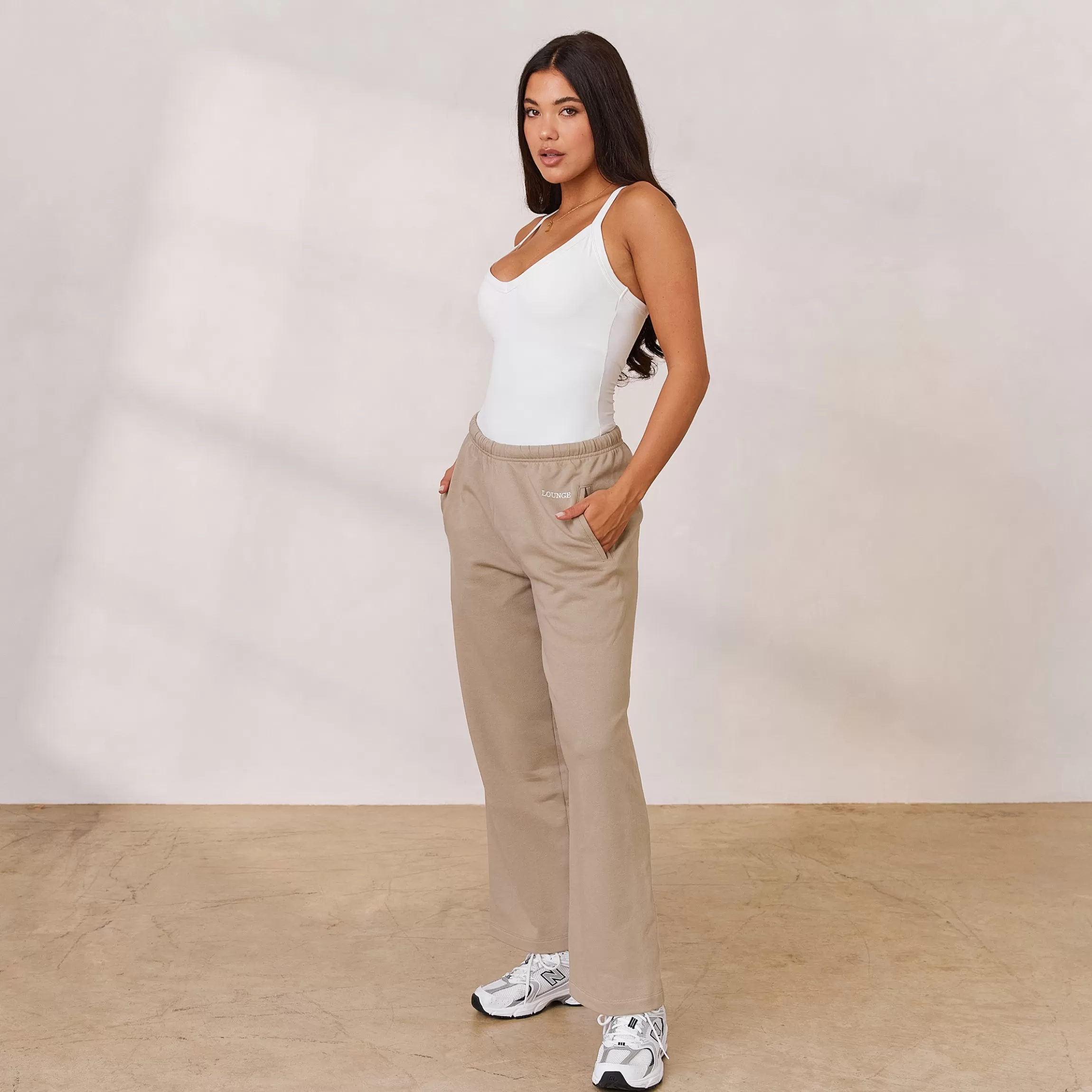 Lounge Varsity Rechte Joggingbroek - Haver Discount