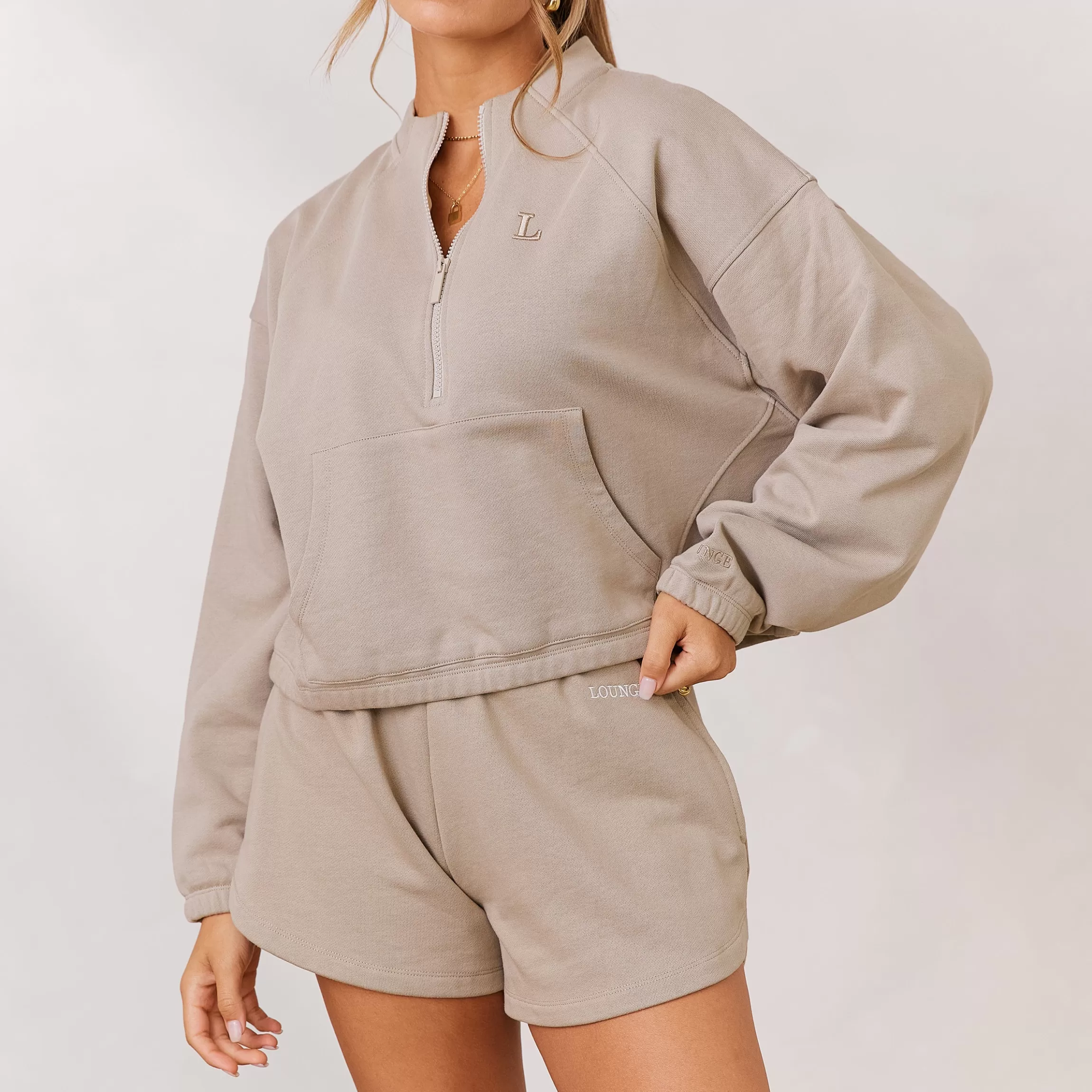 Lounge Varsity Trui met Kwart Rits - Haver Best