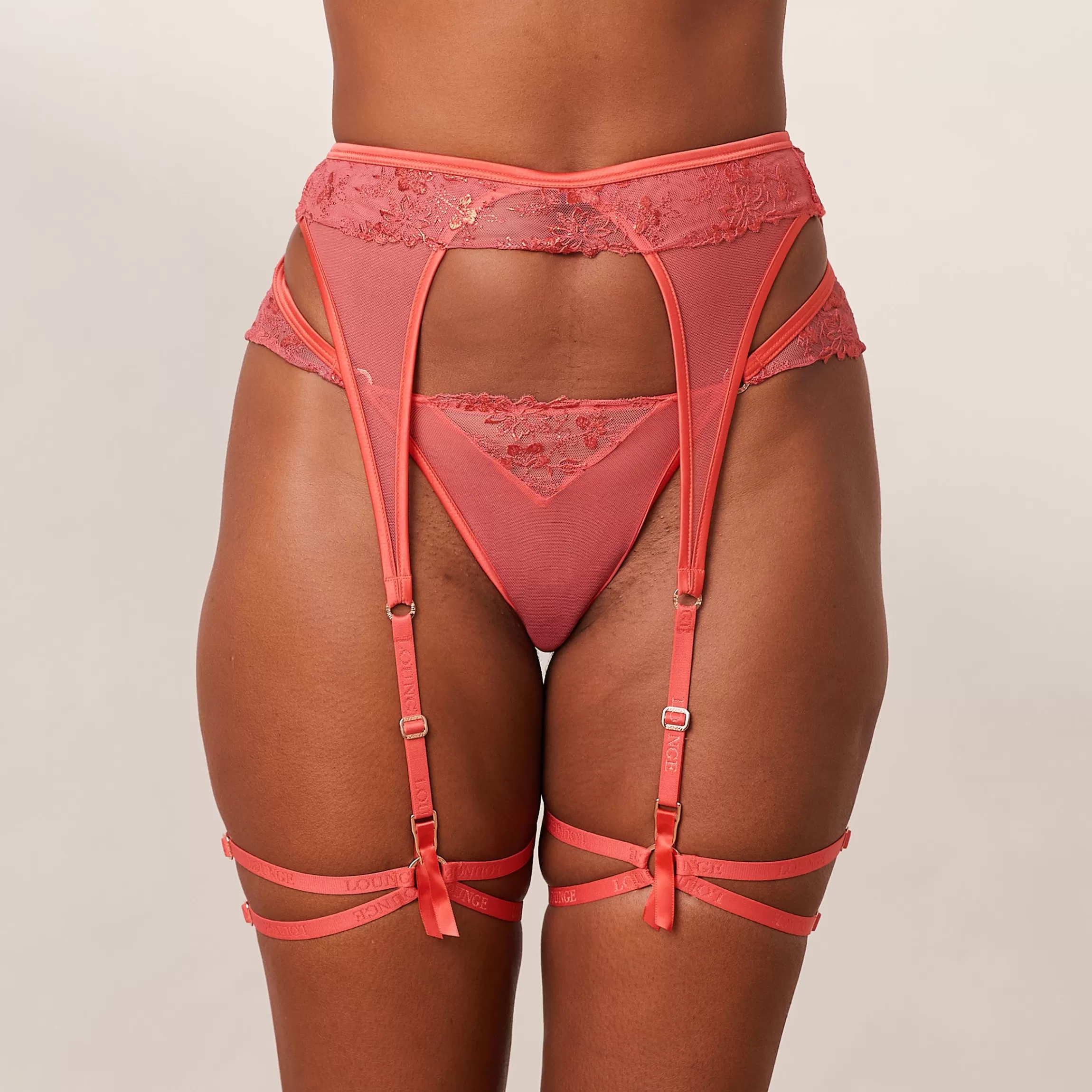 Lounge Vixen Intimates Slip & Jarretellegordel (Set) - Kers Fashion